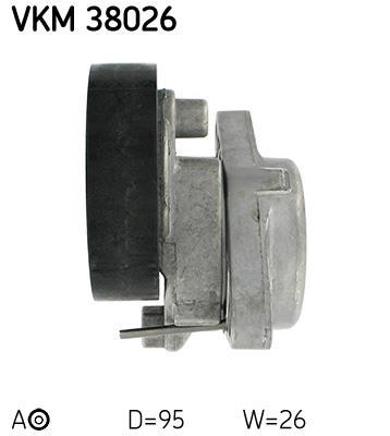 Polea tensora, correa auxiliar servicios SKF ref. VKM 38026